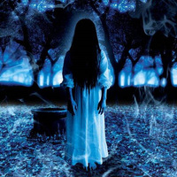 Costume d'Halloween Haoxuan pour femme, déguisement de fantôme, robe blanche et rouge effrayante, perruque, accessoires pour bar, salle secrète, maison hantée