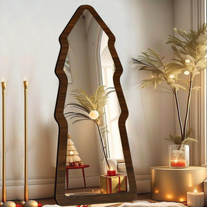 Modern MDF Full-Length <strong>Mirror</strong> <strong>Pine</strong> Shaped Anti-Drop Explosion-Proof Thickened Wall-Mounted Decorative <strong>Mirror</strong> - Product Image 3