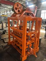 Machine à fabriquer des blocs creux Qtj4-40 TENGFEI, ligne de production de briques en béton et en ciment avec cendres volantes, surveillance à distance PLC