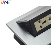 Accessoires de quincaillerie électrique pour mobilier de bureau-Boîte de prise pop-up Prise de bureau d'alimentation par câble Contion Vidéoconférence-Conférence