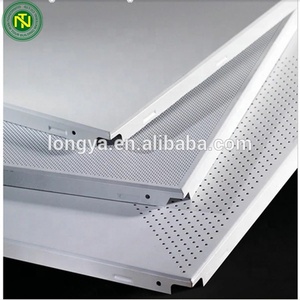 Plafonds en aluminium pour bureaux, imperméables, perforés, en plaques de plâtre, système 600x600, plafonds modernes, nouveau modèle - Product Image 5