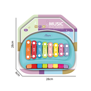 Instrument de musique éducatif pour enfants, <span class=keywords><strong>Piano</strong></span> à <span class=keywords><strong>notes</strong></span>, Xylophone, 8 touches, 2 en 1 - Product Image 6
