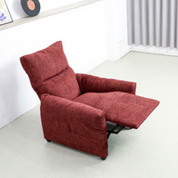 Fauteuil inclinable manuel pour petit appartement, avec fonction massage, interface USB, structure métallique facilement démontable, idéal pour l'export.