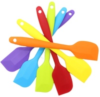 Outils de pâtisserie en silicone de qualité alimentaire résistant à la chaleur, compatibles avec le four et le lave-vaisselle, crème colorée, spatule à beurre pour mélanger