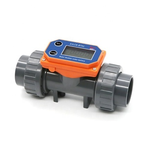 ZJLCD-BT01 PVC In-line 40mm Smart Wireless <strong>Water</strong> Meter Digital Electronic <strong>Portable</strong> <strong>Flowmeter</strong> for Garden Hose Watering 50-750L - Product Image 4