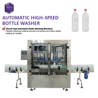 Laveuse de bouteilles en verre entièrement automatique à grande vitesse, facile à utiliser pour une ligne de production industrielle stable sur le long terme