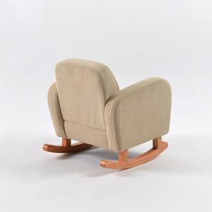 Mecedora de madera de diseño moderno para niños para sala de estar, muebles de guardería, planeadores/balancines/reclinables - Product Image 4