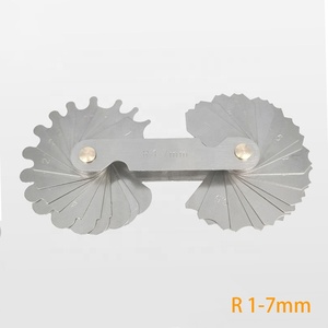 Độ chính xác cao thép không gỉ tròn ARC Radian công cụ đo bán kính mẫu đo Bộ R1-7 r R7.5-15 R7.5-15 - Product Image 3