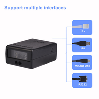 Módulo Escáner de Códigos de Barras 1D 2D QR, Motor con CCD Integrado, Lector de Códigos de Barras Fijo para Kiosco, Interfaz RS232 USB, OEM ODM
