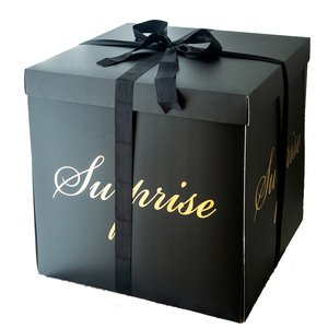 <span class=keywords><strong>Scatola</strong></span> Regalo per San Valentino con Palloncini, <span class=keywords><strong>Confezione</strong></span> in Carta Riciclata con Stampa, 50x50x50cm - Product Image 2