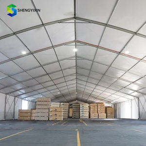 Nuovo personalizzato grande Span telaio industriale tenda magazzino impermeabile resistente al fuoco in Pvc tende per lo stoccaggio temporaneo logistica - Product Image 3