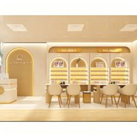 Mobilier moderne pour salon de beauté, salon de manucure, bar à manucure, décoration, solution clé en main pour la décoration intérieure