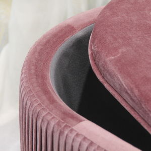 HStex grand velours <span class=keywords><strong>canapé</strong></span> simple meubles <span class=keywords><strong>canapé</strong></span> <span class=keywords><strong>pouf</strong></span> pied tabouret avec rangement chambre chambre rose poufs banc - Product Image 3