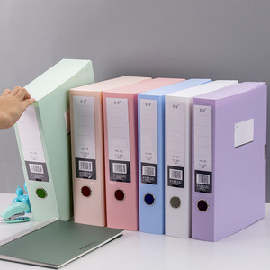 Reinstatement A4 <b>File</b> <b>Box</b> HC75 Large Capacity Office Organizer Minimalist Design Standing Type PP Plastic Rectangle Shape - Product Image 1