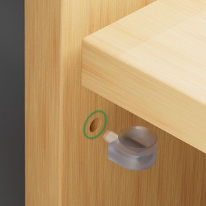 Support de fixation transparent en plastique pour étagère en verre avec ventouse, installation facile pour étagères, cloisons et étagères à clous - Product Image 1
