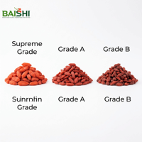 Baies de Goji Entières Séchées Bio de Qualité Supérieure du Ningxia – Vente en Gros, Rouge, Saines, pour Mélanges de Thé et Cuisine, Goût Sucré, Prêtes à l'emploi
