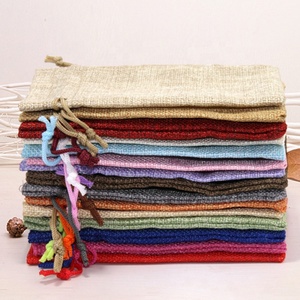 Nhà Máy Giá <span class=keywords><strong>Mini</strong></span> Kích Thước Tùy Chỉnh Đầy Màu Sắc Tái Sử Dụng Đay Vải Xà Phòng Quà Tặng Mỹ Phẩm Linen Dây Rút Túi Cho Đồ Trang Sức - Product Image 2