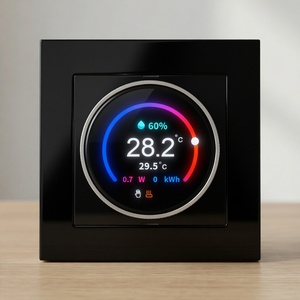 AC507 LED Mirror Touch Switch Modern Flexible Weekly Programmable <strong>Smart</strong> Room Thermostat for Floor <strong>Heating</strong> with WIFI <strong>Control</strong> - Product Image 1