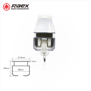 Bảng điều khiển cửa sổ Rèm cửa đường sắt Rèm theo dõi nghệ thuật trang trí vuông eualloyn phong cách hiện đại Hướng dẫn sử dụng silenadultsinum uốn cong tùy chỉnh màu Trắng - Product Image 2