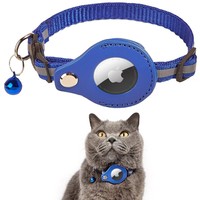 Étui souple en nylon TPU réglable pour AirTag, compatible avec les traceurs GPS intelligents, pour une identification facile des animaux de compagnie, avec mini-clochette