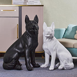 Statue commémorative d'ange pour chien, statue de <span class=keywords><strong>berger</strong></span> <span class=keywords><strong>allemand</strong></span>, figurine en résine d'animal, objet décoratif de collection pour la décoration de la maison <span class=keywords><strong>et</strong></span> du jardin - Product Image 1