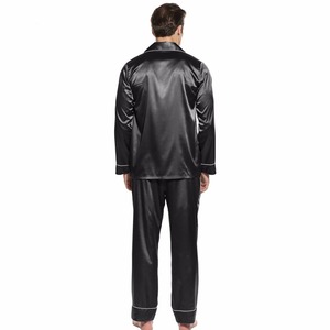 Qualità Su Misura Nuovo Disegno di Inverno <span class=keywords><strong>Pigiama</strong></span> di Raso Di Seta degli uomini di Set di Indumenti Da Notte <span class=keywords><strong>Pigiama</strong></span> di Raso - Product Image 5