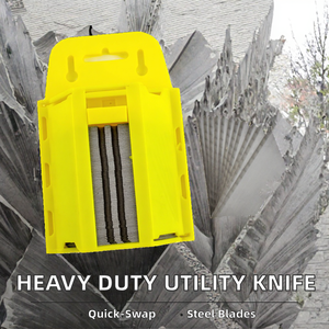 OEM Personnalisable Heavy Duty 58x18.7x0.6mm Poignée en plastique rétractable Changement rapide Tapis Papier peint Couteau utilitaire Lames en acier - Product Image 2