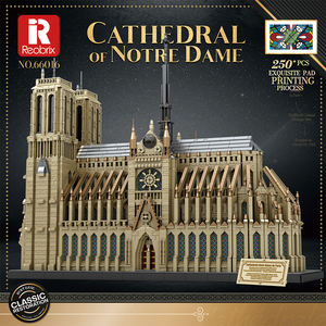 Reobrix 66016 Catedral de <span class=keywords><strong>Notre</strong></span> <span class=keywords><strong>Dame</strong></span>, bloques de construcción, modelo de edificios modernos de plástico para decoración del hogar, regalo de colección a partir de 14 años - Product Image 6