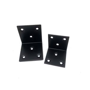 Soporte Metálico Resistente Personalizado TZR OEM, Soporte de Esquina en Forma de L de Acero con Recubrimiento de Polvo Negro para Estantes Flotantes - Product Image 4