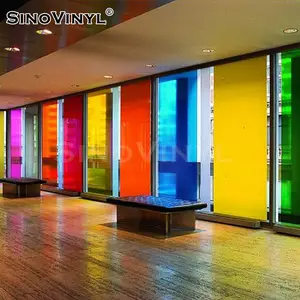 UV 감소 건물 Window풀 컬러 투명 얇은 유리 필름 솔라