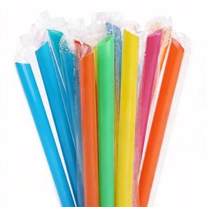 Pailles en PLA biodégradables et compostables colorées en gros - Product Image 1