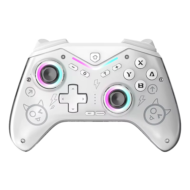 New CM-619 Wireless Mobile Gaming Controller RGB Light with Hall Rocker Vibration BT Gamepad for Switch/Steam/IOS/Android