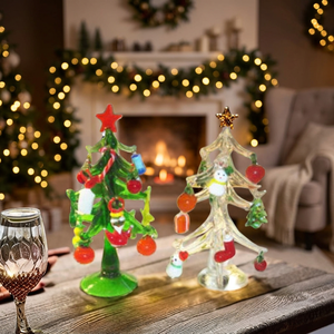 Chien Keng Decoración para el Hogar, Figura Religiosa de Cristal para Árbol de Navidad, Multicolor, 200 mm de Altura con Accesorios, Estilo Europeo - Product Image 2
