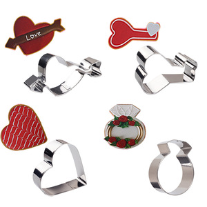 Stampo per torta nuziale di san valentino in acciaio inossidabile cupido e coppia di <span class=keywords><strong>biscotti</strong></span> con cuore d'amore per feste di <span class=keywords><strong>biscotti</strong></span> dolci - Product Image 4