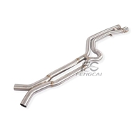 Système d'échappement de performance personnalisé, tube intermédiaire pour BMW M2 G87 3.0T moteur S58, tuyaux d'échappement en acier inoxydable, design GT4 avec X-Pipe