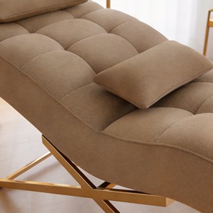 Table de massage capitonnée rose incurvée pour soins du visage et des cils, mobilier de salon - Product Image 5