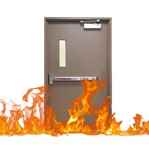 Zeitgenössische Moderne Stahl-Feuerschutztür Brandschutz-Oberfläche für Haus Hotel Apartment Innenbereich 4-Stunden-Brandschutzklasse <span class=keywords><strong>Kabo</strong></span> - Product Image 4