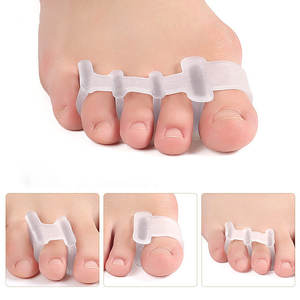 Clip de pied pour hommes et femmes Hallux Valgus Ajusteur Sebs Séparation des orteils Absorption des chocs et soulagement de la pression Séparateur d'orteils à quatre trous - Product Image 4