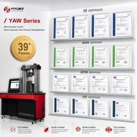 Testeur de pression servo-électrique de classe 0,5 pour l'analyse de la résistance à la compression du ciment, du béton et de la pierre