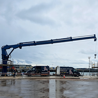 Kleiner Frachtkran mit Fernbedienung, Deckmontierter Schwimmender Bootshebekran, Hydraulischer Teleskopausleger-Kran