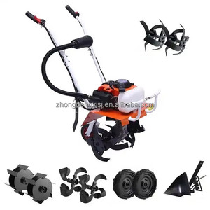 Agricultural Small Multi-functional Gasoline Hand-held <b>Cultivated</b> Land Loosening Machine Rotary Tiller Micro-tiller - Product Image 2
