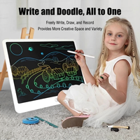Tablette d'écriture électronique rechargeable LCD pour enfants, bloc-notes à dessin coloré, avec verrouillage d'écran et fonction anti-effacement pour la maison