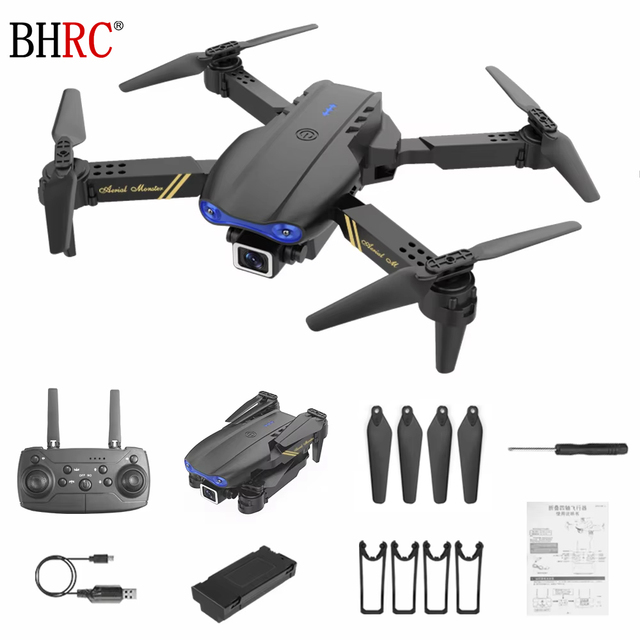 Brushless Motor Custom Mini Quadcopter AIR Pressure Fixed Height Foldable 4K Dual Camera E99 Pro Aerial Photography Drone