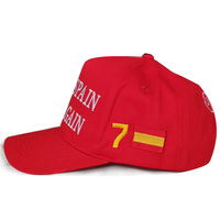Fabricant de chapeaux, personnalisez votre propre casquette de baseball brodée, casquettes MEGA, casquette de baseball rouge, casquette Make Spain Great Again