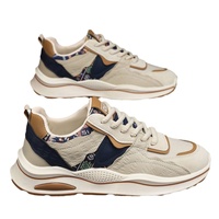 Nouvelles Arrivées Printemps Homme : Baskets Décontractées Tendance à Semelle Souple, Épaisses et Respirantes, Style Color Block, à Lacets, Type Dad Shoes
