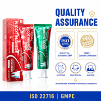 Dentifrice blanchissant à la niacinamide, pour le nettoyage des dents, l'haleine fraîche et les soins bucco-dentaires