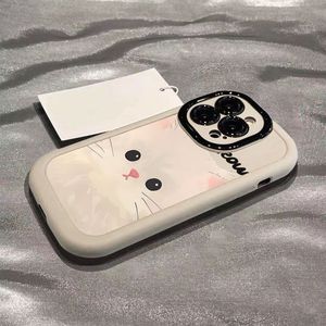 Mèo dễ thương với chất liệu Silicone cho <span class=keywords><strong>iPhone</strong></span> 16pro Max 15 14 13 và 16 Pro Max trường hợp điện thoại với sốc bằng chứng chống thả chức năng - Product Image 1
