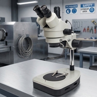 Microscope stéréoscopique numérique trinoculaire à zoom Phenix XTL165 Series 7X-45X WF10x/20mm