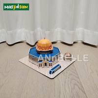 Puzzle 3D en mousse EPS Masjidsaw : Modèles de mosquées célèbres - Kaaba, Al-Nabawi, Al-Haran, la Dôme du Rocher, Grande Mosquée de la Mecque, Médine
