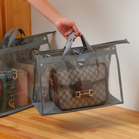 Ensemble de sacs de rangement modernes 3D pliables en PVC imperméable, anti-poussière, pour penderie, sacs à main et articles divers, idéal pour le voyage
